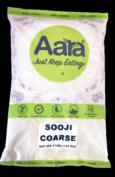 Bag of Aara coarse sooji rava semolina