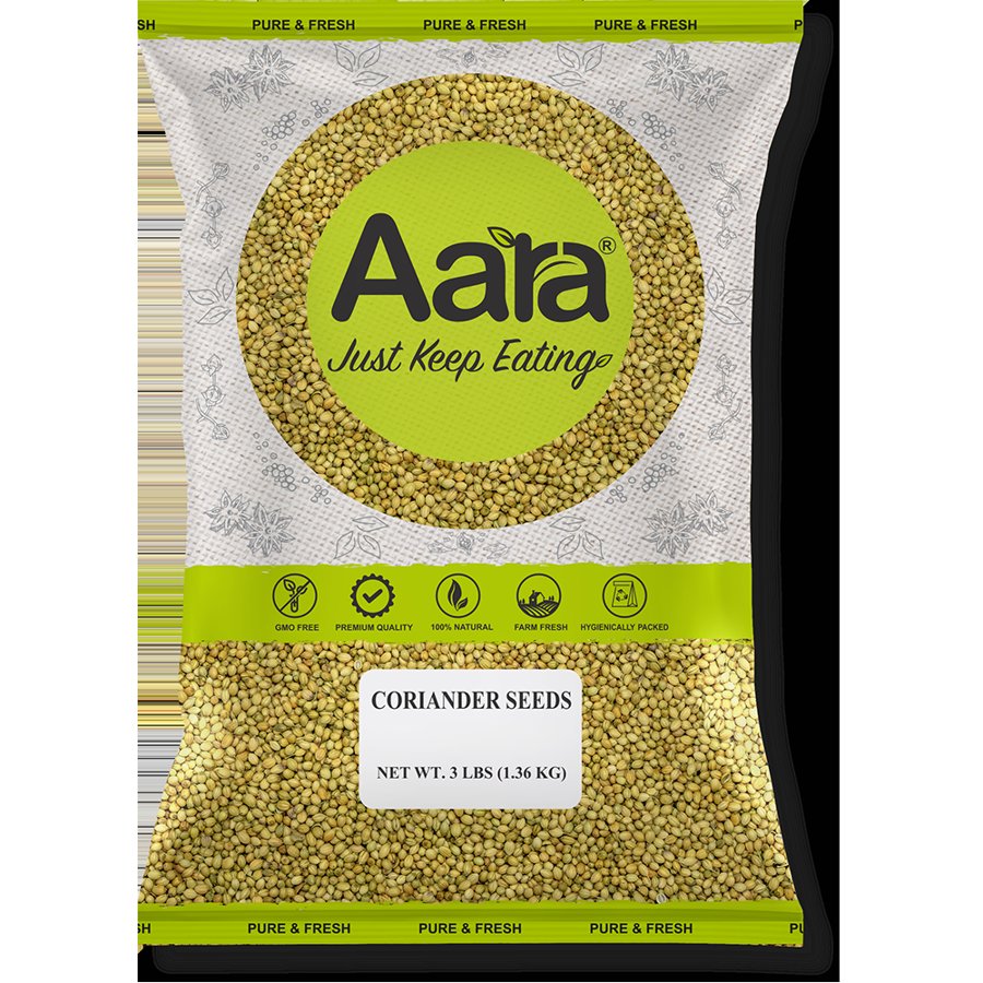 Pack of Aara whole coriander seeds sabut dhania