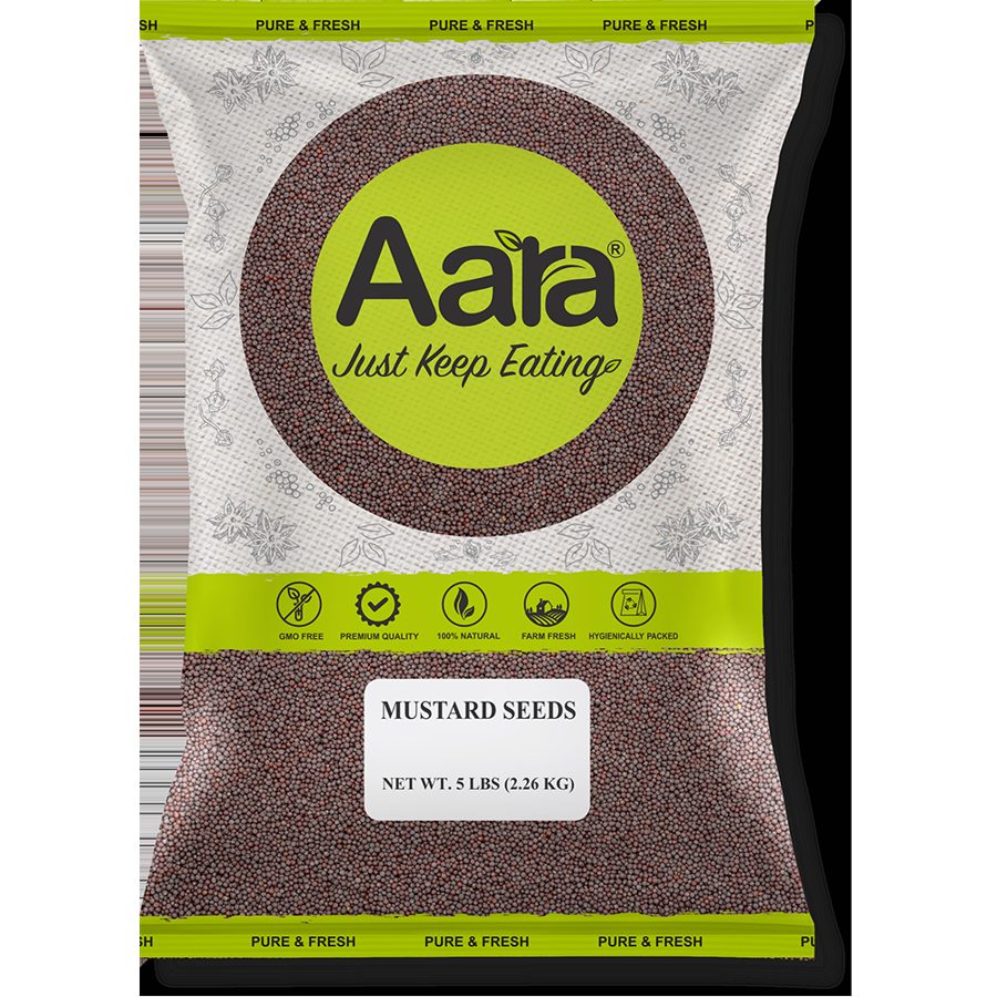 Pack of Aara black mustard seeds rai