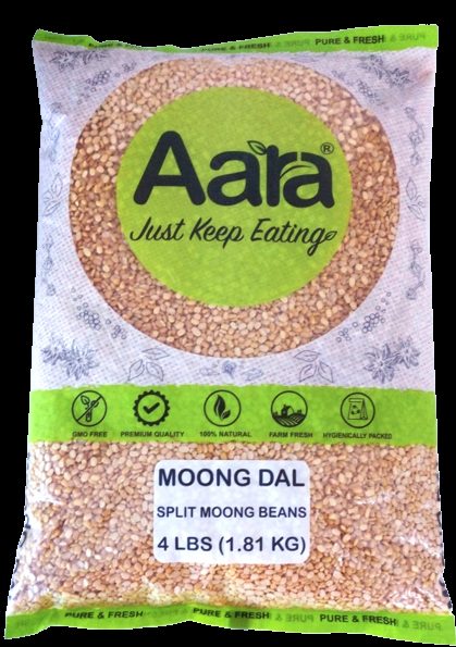 Bag of Aara yellow moong dal split lentils