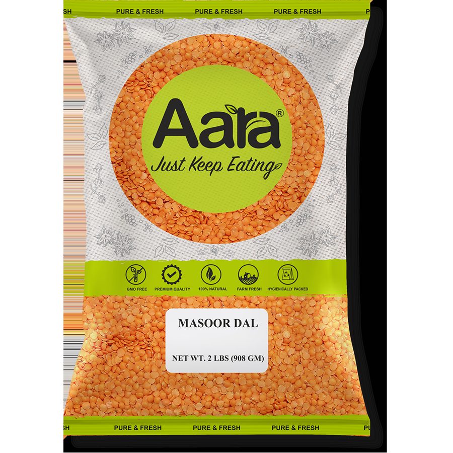 Bag of Aara masoor dal split red lentils