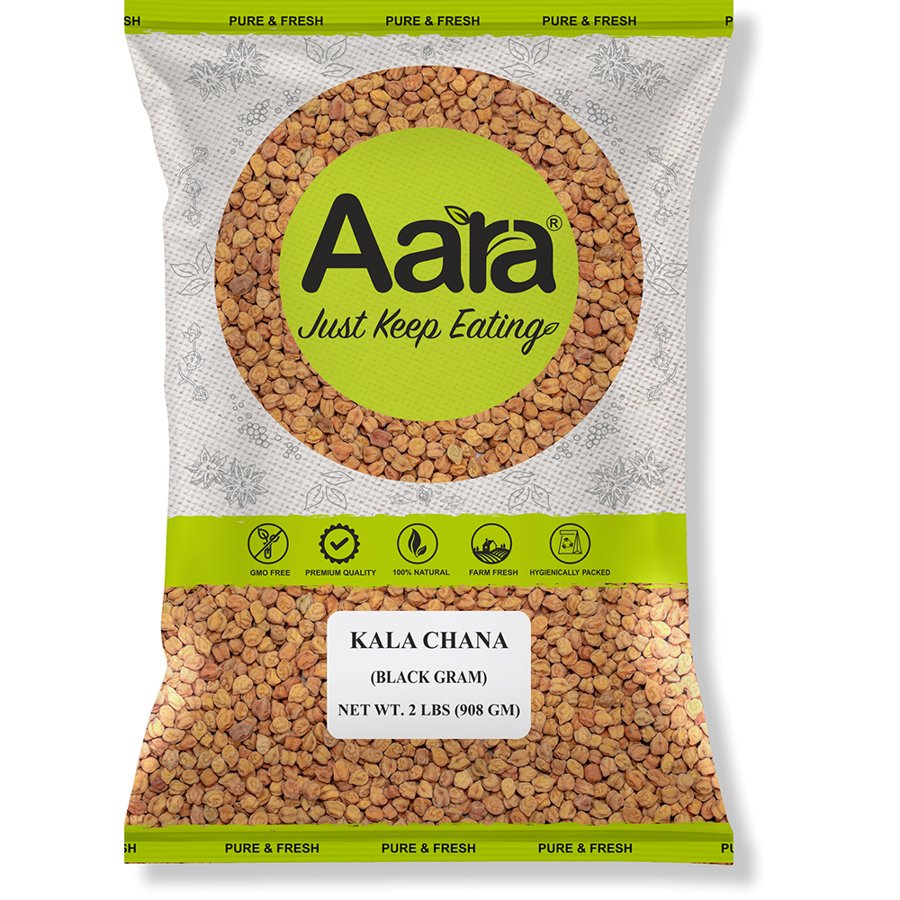 Bag of Aara kala chana black chickpeas
